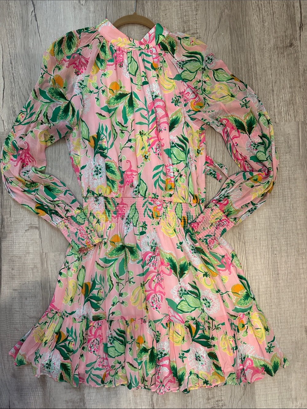 Lilly Pulitzer Ellelynn long sleeve dress , Multi Via Amore Spritzer